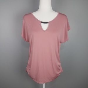Love J Rose Colored Blouse Sz M